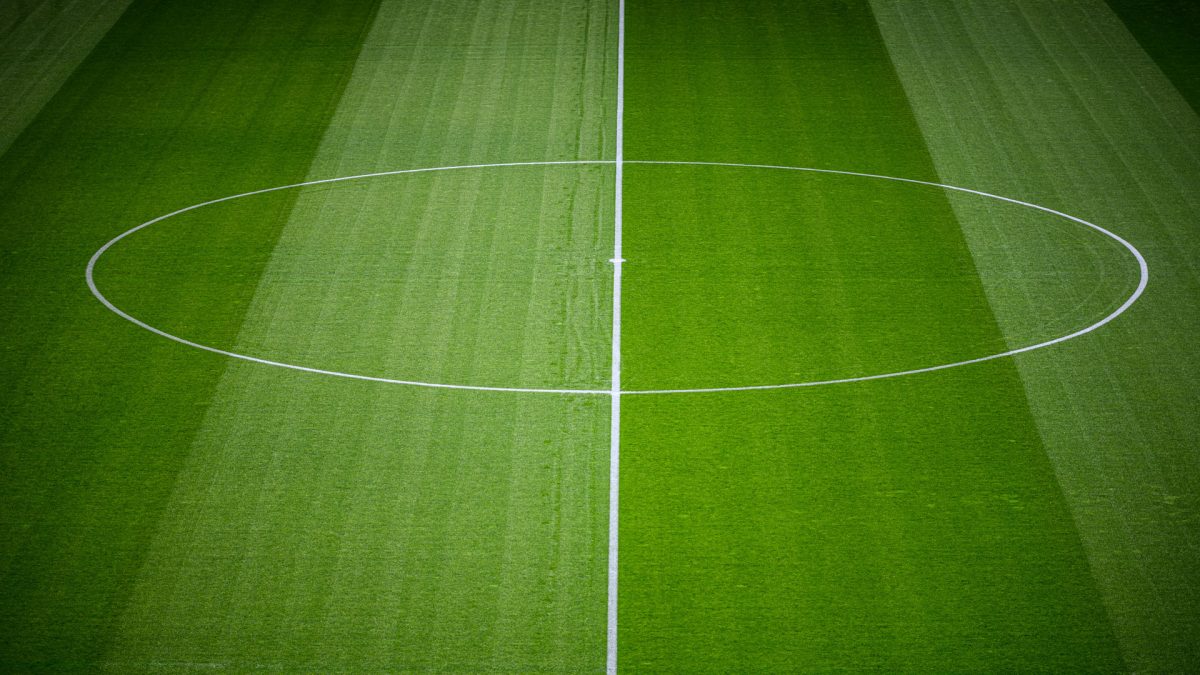 Center circle of a football pitch